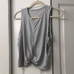 Old navy active cloud 94 soft twist front grey sleeveless top
